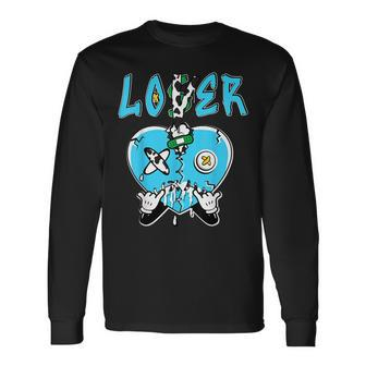 Loser Lover Heart Dripping Chunky Dunky Matching Long Sleeve T-Shirt - Seseable
