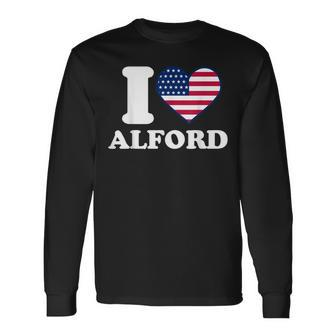 I Love Alford I Heart Alford Long Sleeve T-Shirt | Mazezy