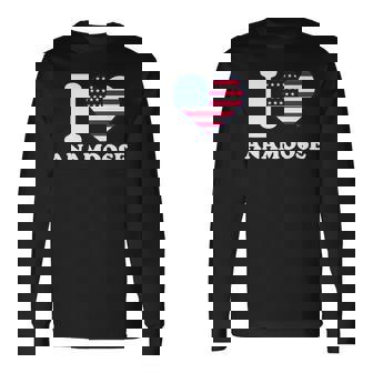 I Love Anamoose I Heart Anamoose Long Sleeve T-Shirt | Mazezy