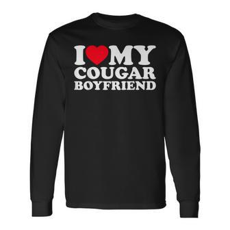 I Love My Cougar Boyfriend I Heart My Cougar Boyfriend Long Sleeve - Monsterry UK