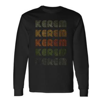 Love Heart Kerem Grunge Vintage Style Black Kerem Long Sleeve T-Shirt | Mazezy