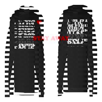 I Love My Hot Boyfriend So Stay Away From Me I Heart My Bf Long Sleeve - Monsterry