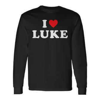 I Love Luke I Heart Luke Long Sleeve - Monsterry AU