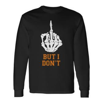 I Love Matching Halloween But I Don't Couples Long Sleeve T-Shirt - Monsterry UK