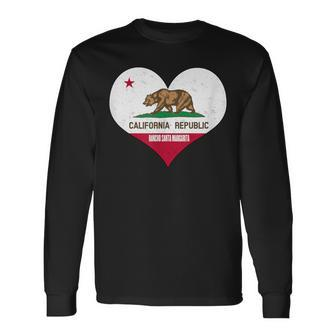 I Love Rancho Santa Margarita- Ca Republic Flag Heart Long Sleeve T-Shirt | Mazezy