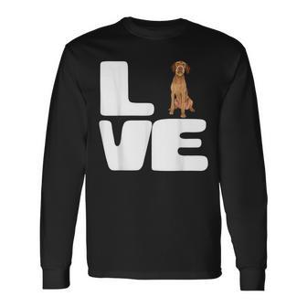 Love My Wirehaired Vizsla Dog Lover Long Sleeve T-Shirt | Mazezy