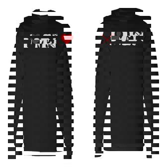 I Love Without The N I Love With N Crossed Out Long Sleeve T-Shirt T-Shirt | Mazezy