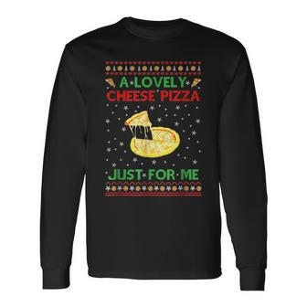 A Lovely Cheese Pizza Alone Kevin X Mas Home Pizza Long Sleeve T-Shirt T-Shirt | Mazezy