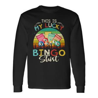 This Is My Lucky Bingo Bingo Player Long Sleeve T-Shirt - Thegiftio UK