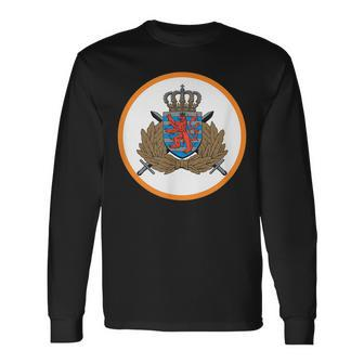Luxembourg Army Long Sleeve T-Shirt T-Shirt | Mazezy