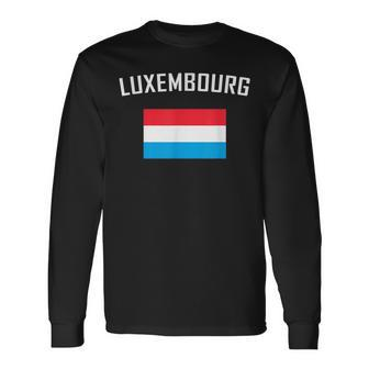 Luxembourger Pride Flag Luxembourg Long Sleeve T-Shirt T-Shirt | Mazezy