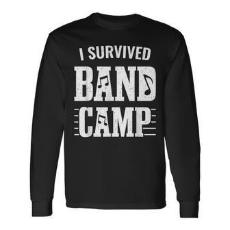 Marching Band I Survived Band Camp Long Sleeve T-Shirt - Seseable