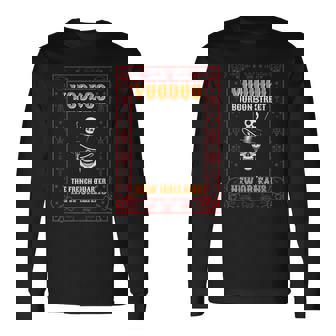 Mardi Gras Voodoo Lover Black Magic Carnival Fan Voodoo Doll Long Sleeve T-Shirt | Mazezy