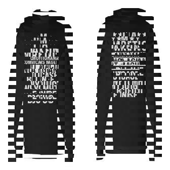 Marketing Communications Manager Not A Magician Job Long Sleeve T-Shirt | Mazezy