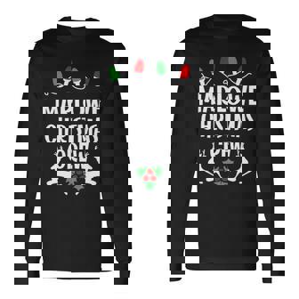 Marlowe Name Christmas Crew Marlowe Long Sleeve T-Shirt - Seseable