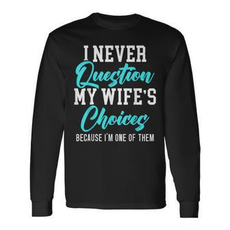 Married Couple Wedding Anniversary Marriage Long Sleeve - Seseable