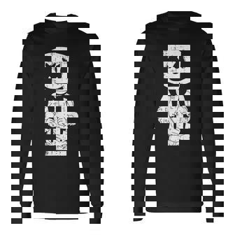 Marshmallow Man Halloween Costume Happy Face Boy Man Long Sleeve | Seseable CA