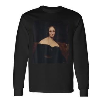 Mary Shelley Writer Author Novelist Gothic Horror Writer Long Sleeve T-Shirt | Mazezy