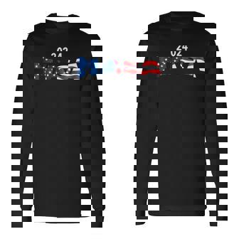 Masa 2024 Make America Straight Again American Flag Long Sleeve T-Shirt | Mazezy