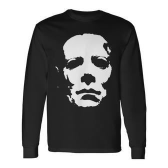 Mask Killer Classic Horror Movie Lover Halloween Halloween Long Sleeve T-Shirt | Mazezy