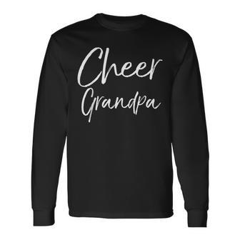 Matching Family Cheerleader Grandfather Cheer Grandpa Long Sleeve T-Shirt | Mazezy