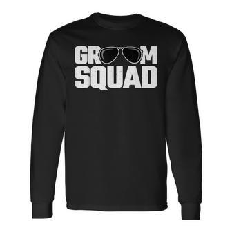 Matching Groomsman Group Bachelor Party Groom Squad Long Sleeve T-Shirt T-Shirt | Mazezy AU