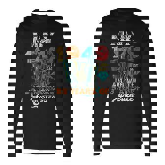 May 1949 Cassette Birthday 18 With 53 Years Of Experience Long Sleeve T-Shirt | Mazezy