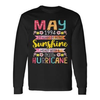 May Girls 1994 Birthday 27 Years Old Awesome Since 1994 Long Sleeve T-Shirt | Mazezy