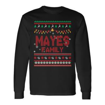 Mayes Name Mayes Long Sleeve T-Shirt | Seseable CA