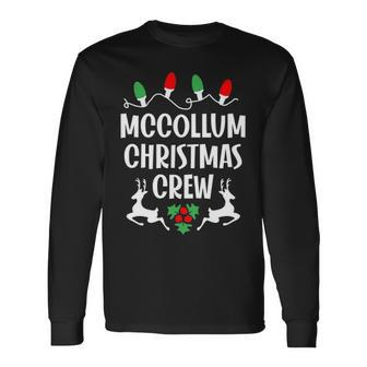 Mccollum Name Christmas Crew Mccollum Long Sleeve T-Shirt - Seseable