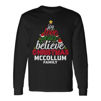 Mccollum Name Christmas Mccollum Long Sleeve T-Shirt - Seseable