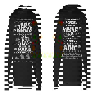 Merry Christmas Animal Filthy Ya Ugly Sweater Style Matching Long Sleeve T-Shirt | Mazezy