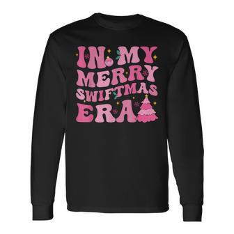 In My Merry Swiftmas Era Christmas Tree Snowflake Xmas Retro Long Sleeve T-Shirt | Mazezy