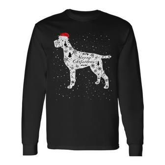 Merry Xmas Cesky Fousek Dog Christmas Long Sleeve T-Shirt | Mazezy