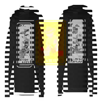 Mexican Grandpa Father Dad Spanish Lottery Bingo El Abuelo Long Sleeve T-Shirt | Mazezy