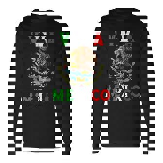 Mexican Independence Day Mexico Eagle Mexico Viva Mexico Long Sleeve T-Shirt | Mazezy