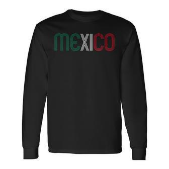 Mexico Mexican Flag Camisa Mexicana Long Sleeve T-Shirt | Mazezy
