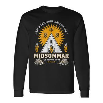 Midsommar Survival Club Scary Horror Summer Festival Long Sleeve T-Shirt T-Shirt | Mazezy