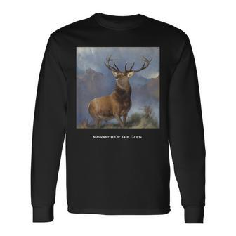 Monarch Of The Glen Painting By Landseer Long Sleeve T-Shirt | Mazezy