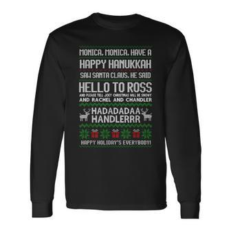 Monica Have A Happy Hanukkah Phoebe's Christmas Song Long Sleeve T-Shirt - Monsterry DE