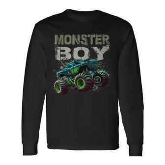 Monster Truck Boy Family Matching Monster Truck Lovers Long Sleeve - Monsterry CA