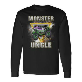 Monster Truck Are My Jam Monster Truck Uncle Long Sleeve - Seseable