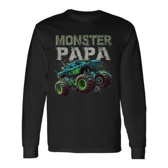 Monster Truck Papa Family Matching Monster Truck Lovers Long Sleeve - Monsterry