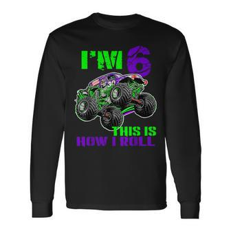 Monster Trucks Are My Jam 6Th Birthday Boy 6 Years Old Long Sleeve - Monsterry CA