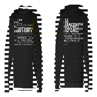 Montgomery Name Im Montgomery Im Never Wrong Long Sleeve T-Shirt - Seseable