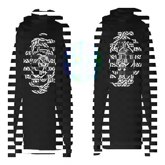 Moore Surname Last Name Scottish Clan Tartan Badge Crest Last Name Long Sleeve T-Shirt T-Shirt | Mazezy