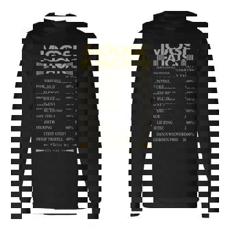 Moose Name Moose Facts V2 Long Sleeve T-Shirt | Seseable CA