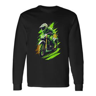 Motocross Dirt Bike Motocross Dirtbike Enduro Long Sleeve T-Shirt - Seseable