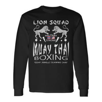 Muay Thai Kick Boxing Training Long Sleeve T-Shirt | Mazezy