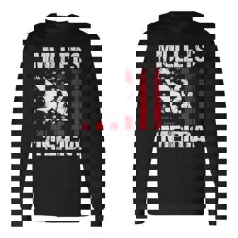 Mullets & Merica Patriotic Us Flag Redneck Mullet Pride Long Sleeve T-Shirt T-Shirt | Mazezy